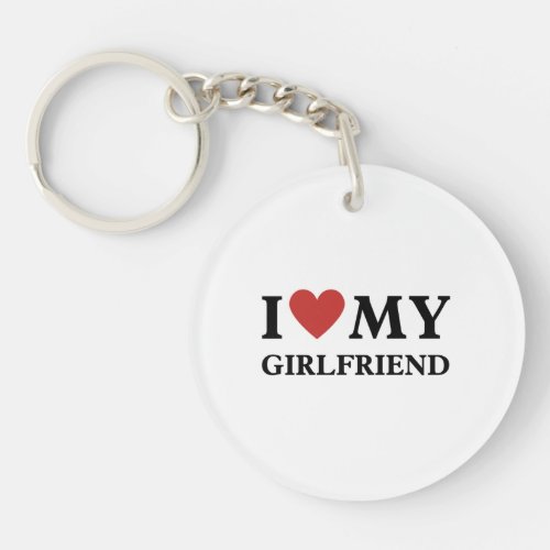 i Love My Girlfriend Keychain