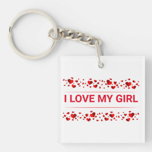 I love my girlfriend keychain
