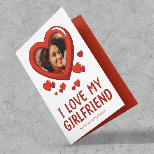 I love My Girlfriend l Valentines Day Holiday Card