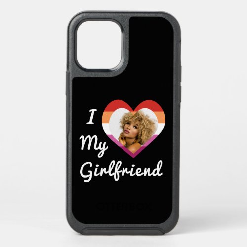 I Love My Girlfriend Lesbian Pride Custom Photo OtterBox Symmetry iPhone 12 Pro Case