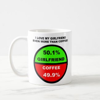 I Love My Girlfriend More Than Coffee Funny Mug