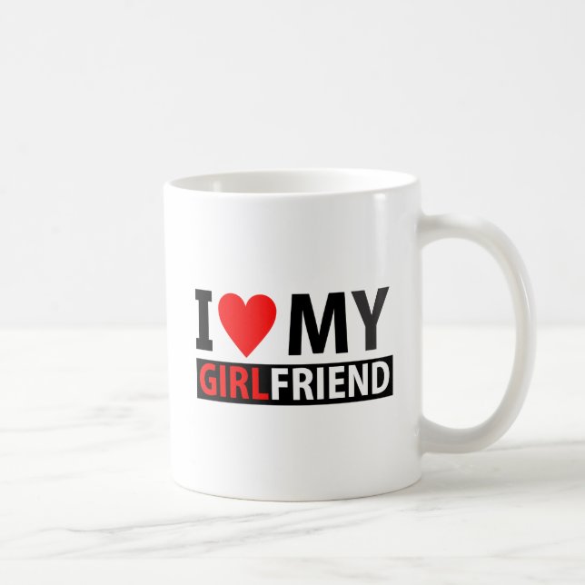 I Love My Girlfriend Mug (Right)