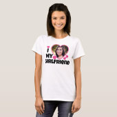 I Love My Girlfriend Personalize Photo T-Shirt (Front Full)