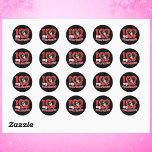 I Love My Girlfriend Personalized Classic Round Sticker<br><div class="desc">I Love My Girlfriend Personalized Photo and Text</div>