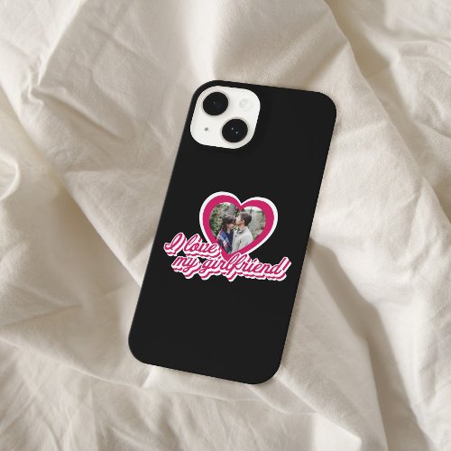 I Love My Girlfriend Personalized Custom Photo iPhone 14 Case