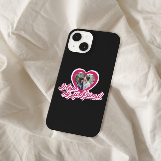 I Love My Girlfriend Personalized Custom Photo iPhone Case (Creator Uploaded)