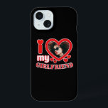 I Love My Girlfriend Personalized iPhone 15 Case<br><div class="desc">I Love My Girlfriend Personalized Photo and Text</div>