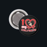 I Love My Girlfriend Personalized Magnet<br><div class="desc">I Love My Girlfriend Personalized Photo and Text</div>