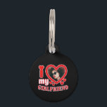 I Love My Girlfriend Personalized Pet ID Tag<br><div class="desc">I Love My Girlfriend Personalized Photo and Text</div>