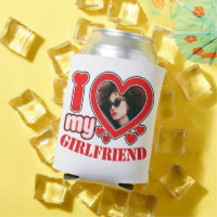 I Love My Girlfriend Personalized Photo Text