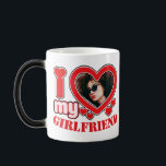 I Love My Girlfriend Personalized Photo Text Color Morph Mug<br><div class="desc">I Love My Girlfriend Personalized Photo and Text</div>