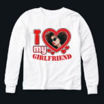 I Love My Girlfriend Personalized Photo Text Tri-Blend Shirts<br><div class="desc">I Love My Girlfriend Personalized Photo and Text</div>