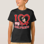I Love My Girlfriend Personalized T-Shirt<br><div class="desc">I Love My Girlfriend Personalized Photo and Text</div>