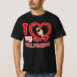 I Love My Girlfriend Personalized T-Shirt<br><div class="desc">I Love My Girlfriend Personalized Photo and Text</div>