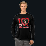 I Love My Girlfriend Personalized Tri-Blend Shirt<br><div class="desc">I Love My Girlfriend Personalized Photo and Text</div>
