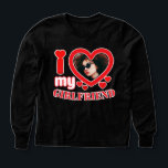 I Love My Girlfriend Personalized Tri-Blend Shirts<br><div class="desc">I Love My Girlfriend Personalized Photo and Text</div>
