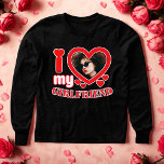 I Love My Girlfriend Personalized Tri-Blend Shirts<br><div class="desc">I Love My Girlfriend Personalized Photo and Text</div>