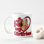 I Love My Girlfriend Photo Coffee Mug<br><div class="desc">I Love My Girlfriend - upload a photo for inside the heart</div>