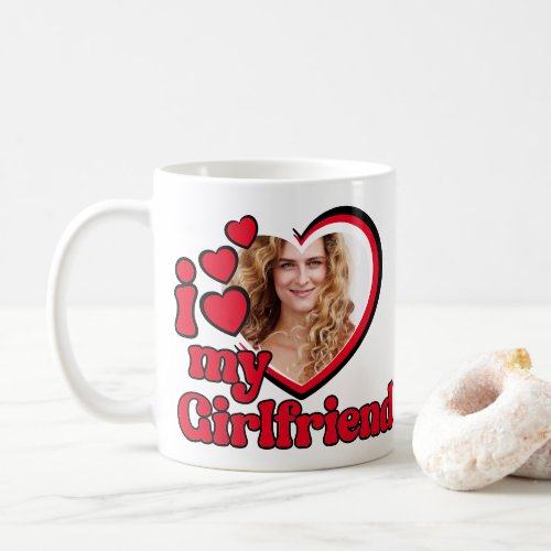 I Love My Girlfriend Photo Coffee Mug