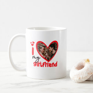 I Love My Girlfriend Photo Gift Classic Mug, 11 oz Coffee Mug