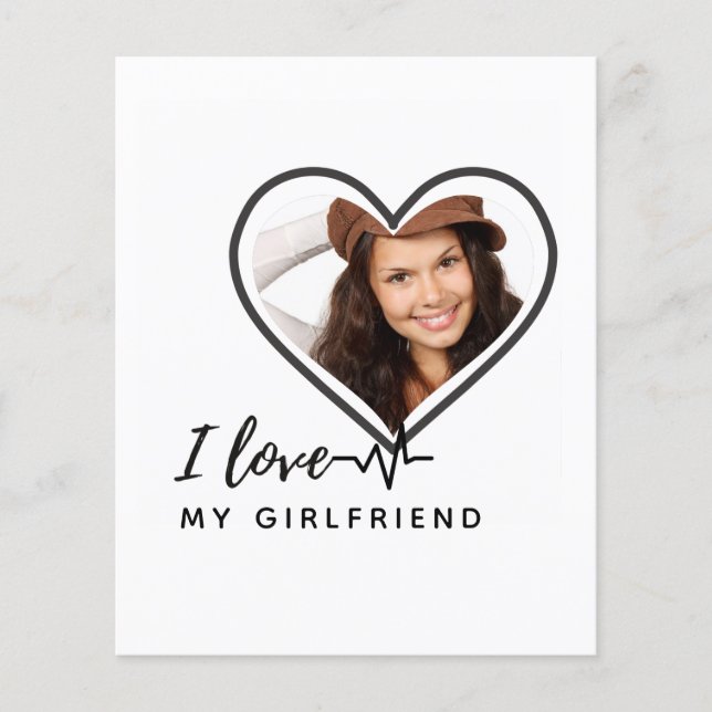 I LOVE MY GIRLFRIEND  Photo Gift Personalized  (Front)