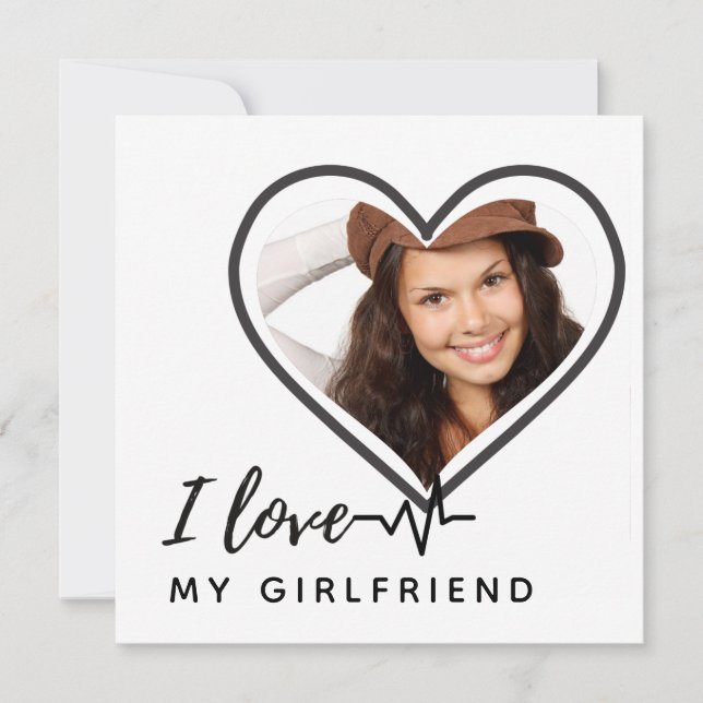 I LOVE MY GIRLFRIEND  Photo Gift Personalized  (Front)