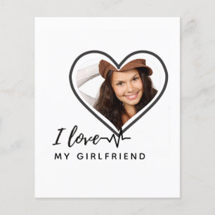 I LOVE MY GIRLFRIEND Photo Gift Personalized Flyer