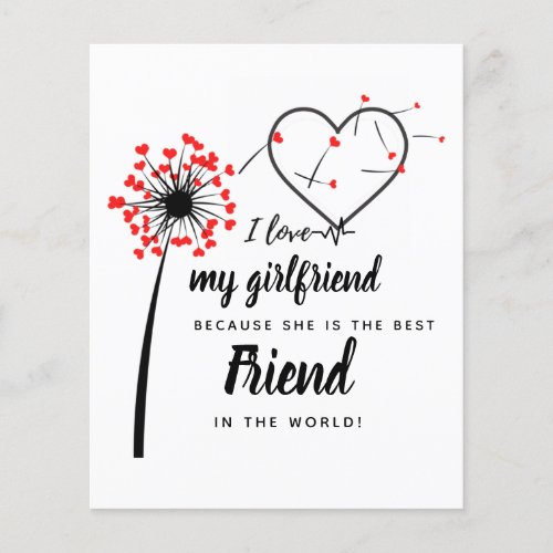 I Love My Girlfriend PHOTO Gift Personalized Heart