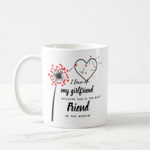 I Love My Girlfriend PHOTO Gift Personalized Heart Coffee Mug