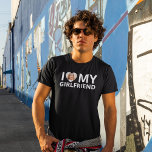 I Love My Girlfriend Photo Heart Funny Boyfriend  T-Shirt<br><div class="desc">A funny gift for your boyfriend - add your photo to this "I love my girlfriend" t-shirt. Makes a great gift for your man for anniversary or Valentine's Day.</div>