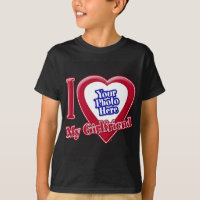 I Love My Girlfriend Photo Red Heart Black