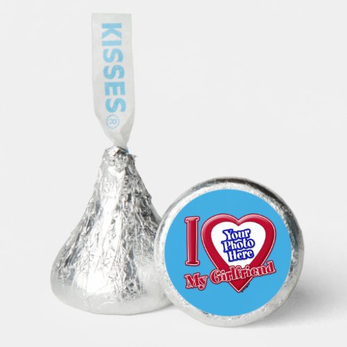 I Love My Girlfriend Photo Red Heart Teal Hersheys Kisses