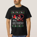 I Love My Girlfriend Photo Ugly Christmas Sweater<br><div class="desc">I Love My Girlfriend Heart Custom Photo</div>