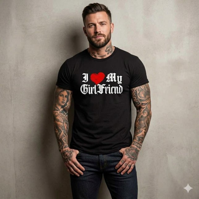 I love my Girlfriend, relationship tshirt (I love my Girlfriend, relationship tshirt)