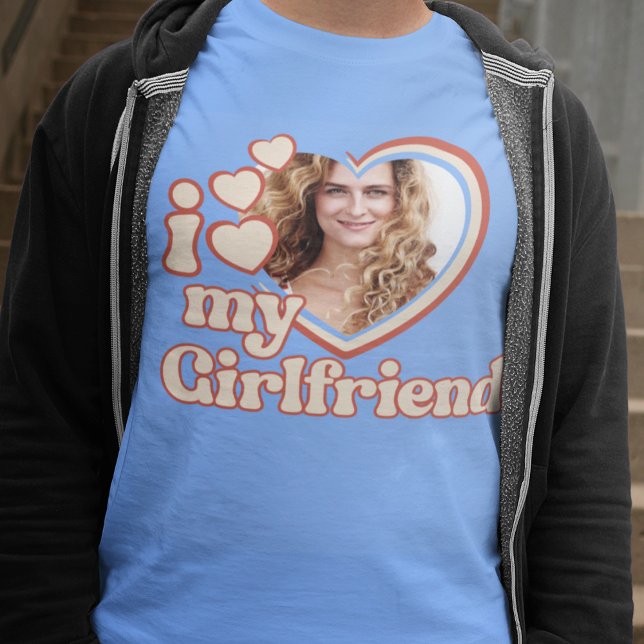 I Love My Girlfriend Retro T-Shirt (Creator Uploaded)