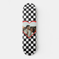I love my girlfriend Romantic White and Black Skat