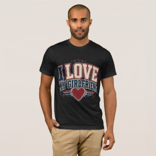 I Love My Girlfriend She's My Favorite Person Vint T-Shirt
