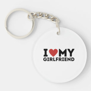I Love My Girlfriend Shirt Keychain