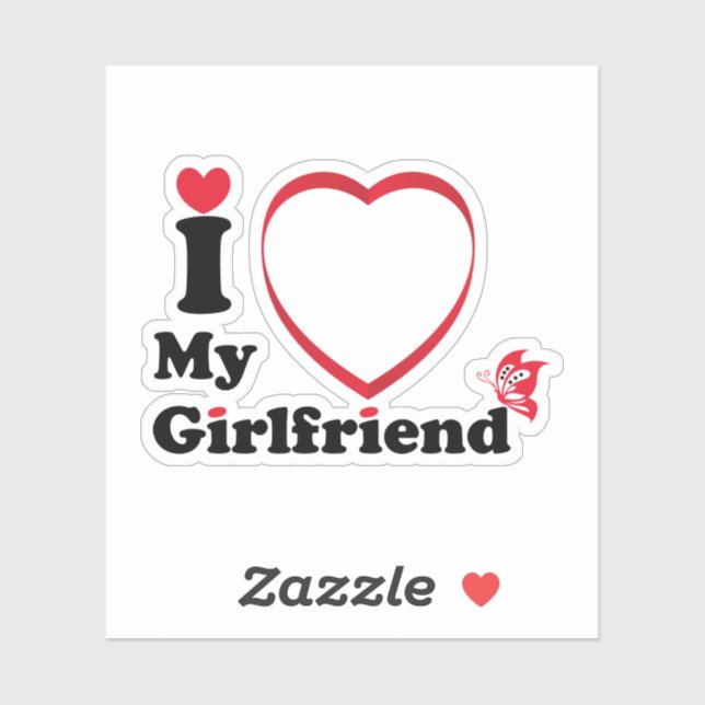 I love My Girlfriend Sticker (Sheet)