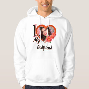 I love my girlfriend t-shirt with picture - hoodie