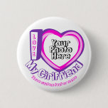 I love My Girlfriend Valentines Day Newly Weds Button