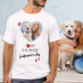 I Love My Girlfriend's Dog Custom Heart Photo T-Shirt