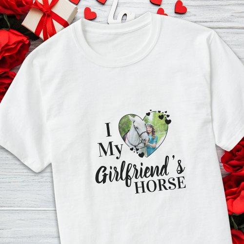 I Love My Girlfriends Horse Personalized Photo T_Shirt