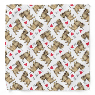 I Love my Glen of Imaal Terrier Bandana
