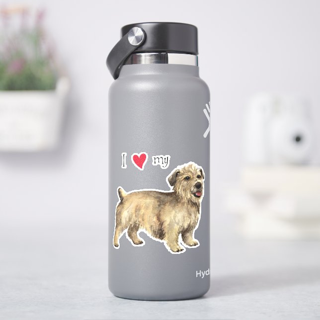 I Love my Glen of Imaal Terrier Vinyl Sticker (HydroFlask)