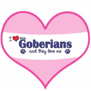 I Love My Goberians (Multiple Dogs) Statuette