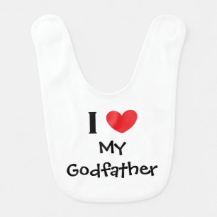 "I Love My Godfather" Baby Bib