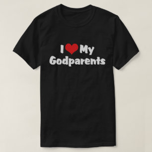 I Love My GodParents Dark T-Shirt