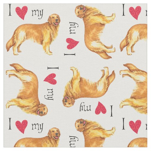 I Love my Golden Fabric