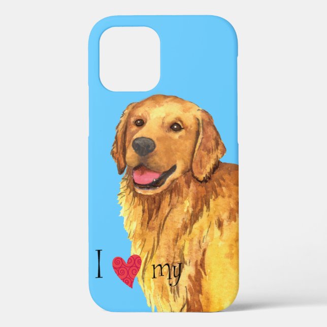 I Love my Golden Retriever Case-Mate iPhone Case (Back)